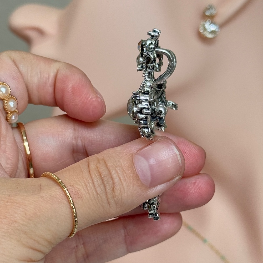 ⚜️❤️‍🔥 Vintage Style Rhinestone Cross Brooch-Pendant 💫💎 - Picture 7 of 7